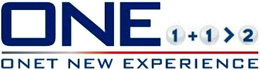 ONE 1 + 1 > 2 ONET NEW EXPERIENCE trademark