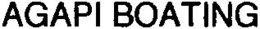 AGAPI BOATING trademark