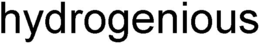 HYDROGENIOUS trademark