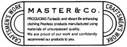 MASTER & CO. CRAFTSMEN'S WORK trademark