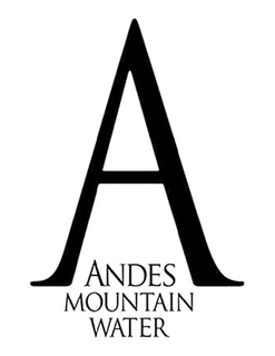 A ANDES MOUNTAIN WATER trademark