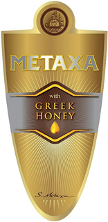 METAXA WITH GREEK HONEY S. METAXA trademark