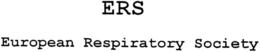 ERS EUROPEAN RESPIRATORY SOCIETY trademark
