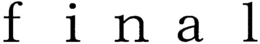 FINAL trademark
