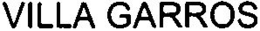 VILLA GARROS trademark