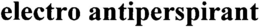 ELECTRO ANTIPERSPIRANT trademark