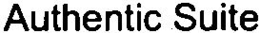 AUTHENTIC SUITE trademark