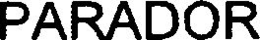 PARADOR trademark