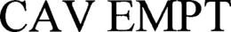 CAV EMPT trademark