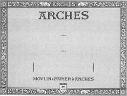 ARCHES MOULIN A PAPIER D'ARCHES FONDÉ EN FRANCE EN L'AN 1492 trademark