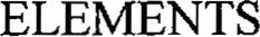 ELEMENTS trademark
