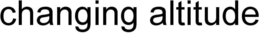 CHANGING ALTITUDE trademark