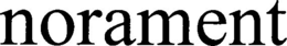 NORAMENT trademark