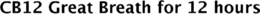CB12 GREAT BREATH FOR 12 HOURS trademark
