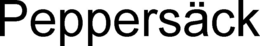 PEPPERSÄCK trademark