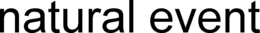 NATURAL EVENT trademark