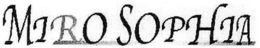 MIRO SOPHIA trademark