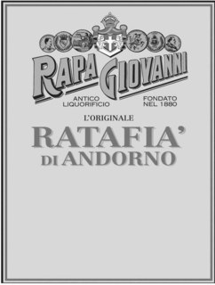 VITTORIO EMANUELE  S.P.Q.R. AVGUSTA PERVGIA LYON RAPA GIOVANNI ANTICO LIQUORIFICIO FONDATO NEL 1880 L'ORIGINALE RATAFIA' DI ANDORNO trademark