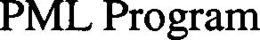 PML PROGRAM trademark