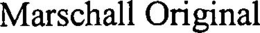 MARSCHALL ORIGINAL trademark
