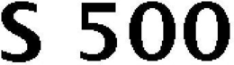 S 500 trademark