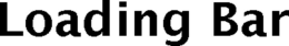 LOADING BAR trademark