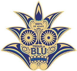 100% DE AGAVE TEQUILA BLU REPOSADO trademark