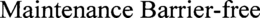 MAINTENANCE BARRIER-FREE trademark