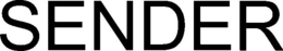 SENDER trademark