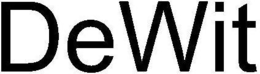 DEWIT trademark