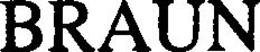 BRAUN trademark