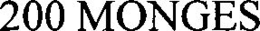 200 MONGES trademark