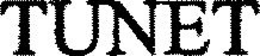 TUNET trademark