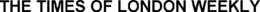 THE TIMES OF LONDON WEEKLY trademark