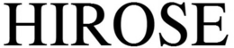 HIROSE trademark