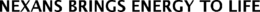 NEXANS BRINGS ENERGY TO LIFE trademark