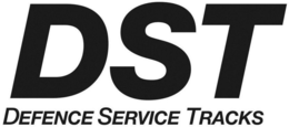 DST DEFENCE SERVICE TRACKS trademark