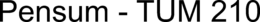 PENSUM - TUM 210 trademark