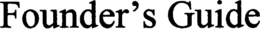 FOUNDER'S GUIDE trademark