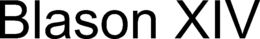 BLASON XIV trademark
