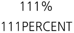 111% 111PERCENT trademark