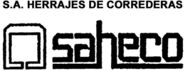 SAHECO S.A. HERRAJES DE CORREDERAS trademark