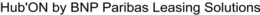 HUB'ON BY BNP PARIBAS LEASING SOLUTIONS trademark