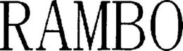 RAMBO trademark