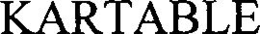 KARTABLE trademark