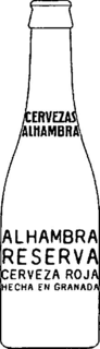 CERVEZAS ALHAMBRA ALHAMBRA RESERVA CERVEZA ROJA HECHA EN GRANADA trademark