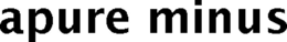 APURE MINUS trademark