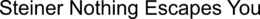 STEINER NOTHING ESCAPES YOU trademark