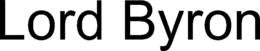 LORD BYRON trademark