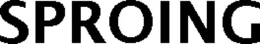 SPROING trademark